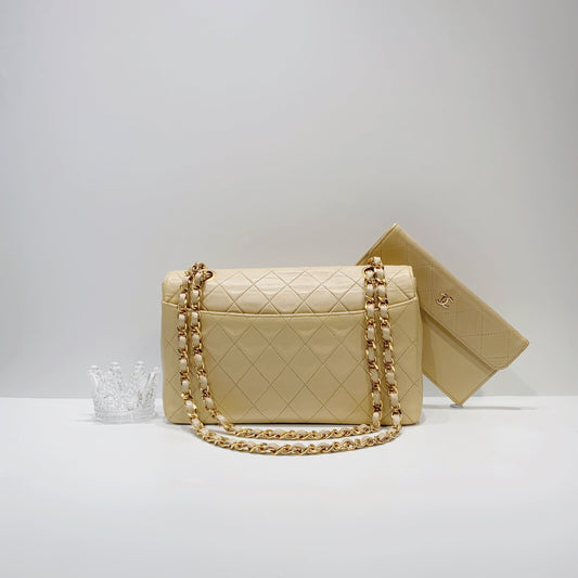 No.3916-Chanel Vintage Lambskin Flap Bag