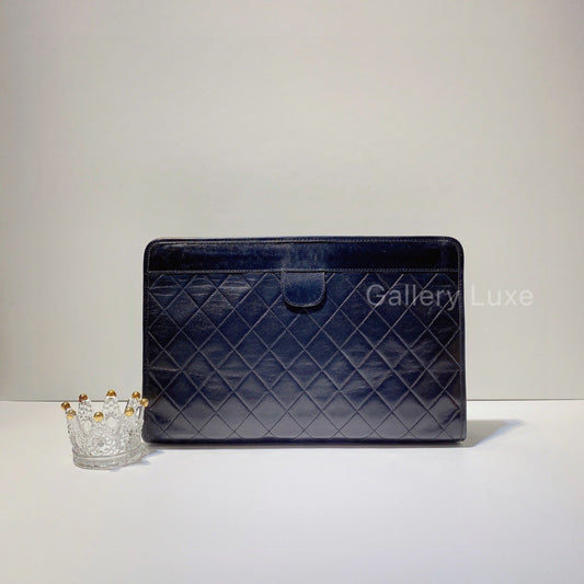 No.2740-Chanel Vintage Lambskin Clutch