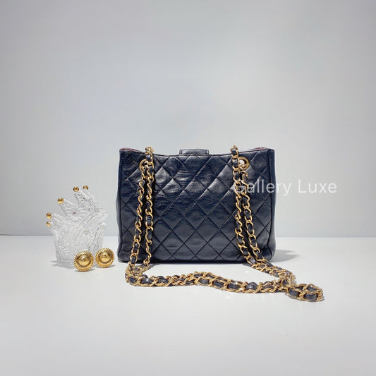 No.2463-Chanel Vintage Lambskin Shoulder Bag