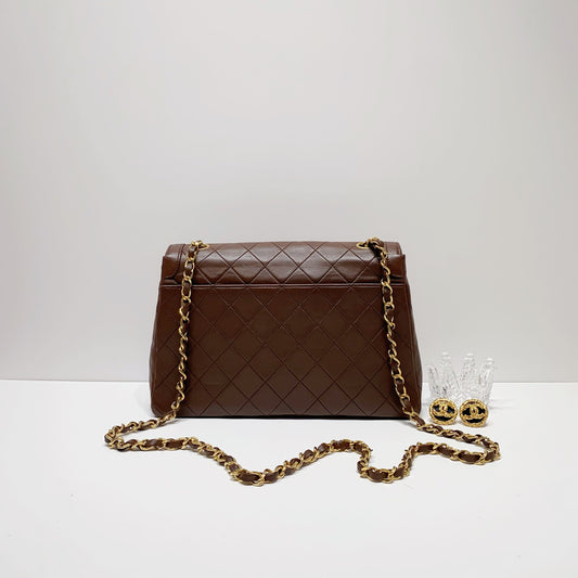 No.2821-Chanel Vintage Lambskin Flap Bag