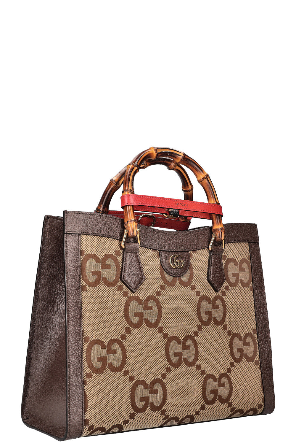 Luxury Gucci Trending 2025 Diana Bag Jumbo GG Canvas Brown