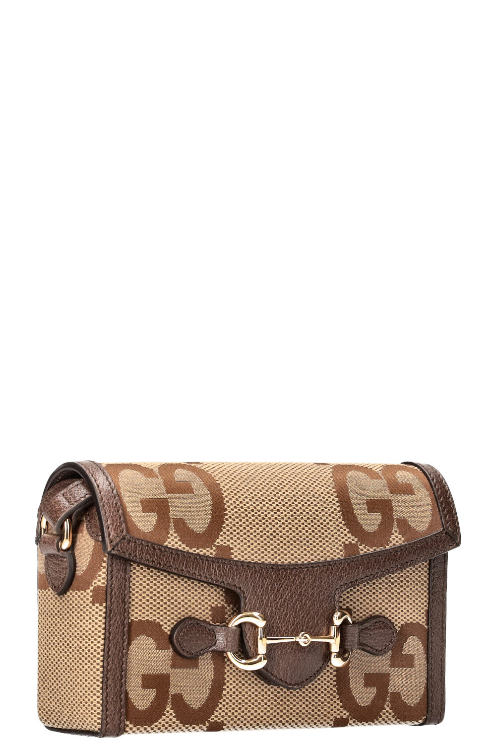 Luxury Gucci Trending 2025 Horsebit Crossbody Bag Giant GG Canvas
