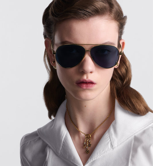 Luxury Diorcannage A1U Blue Pilot Sunglasses