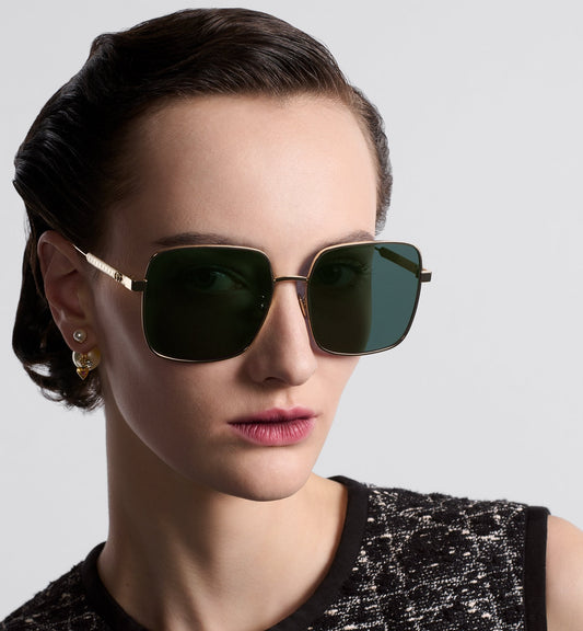 Luxury Diorcannage S1U Green Square Sunglasses