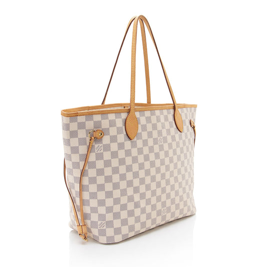Louis Vuitton Damier Azur Neverfull MM Tote - (SHF-rTmIzS)