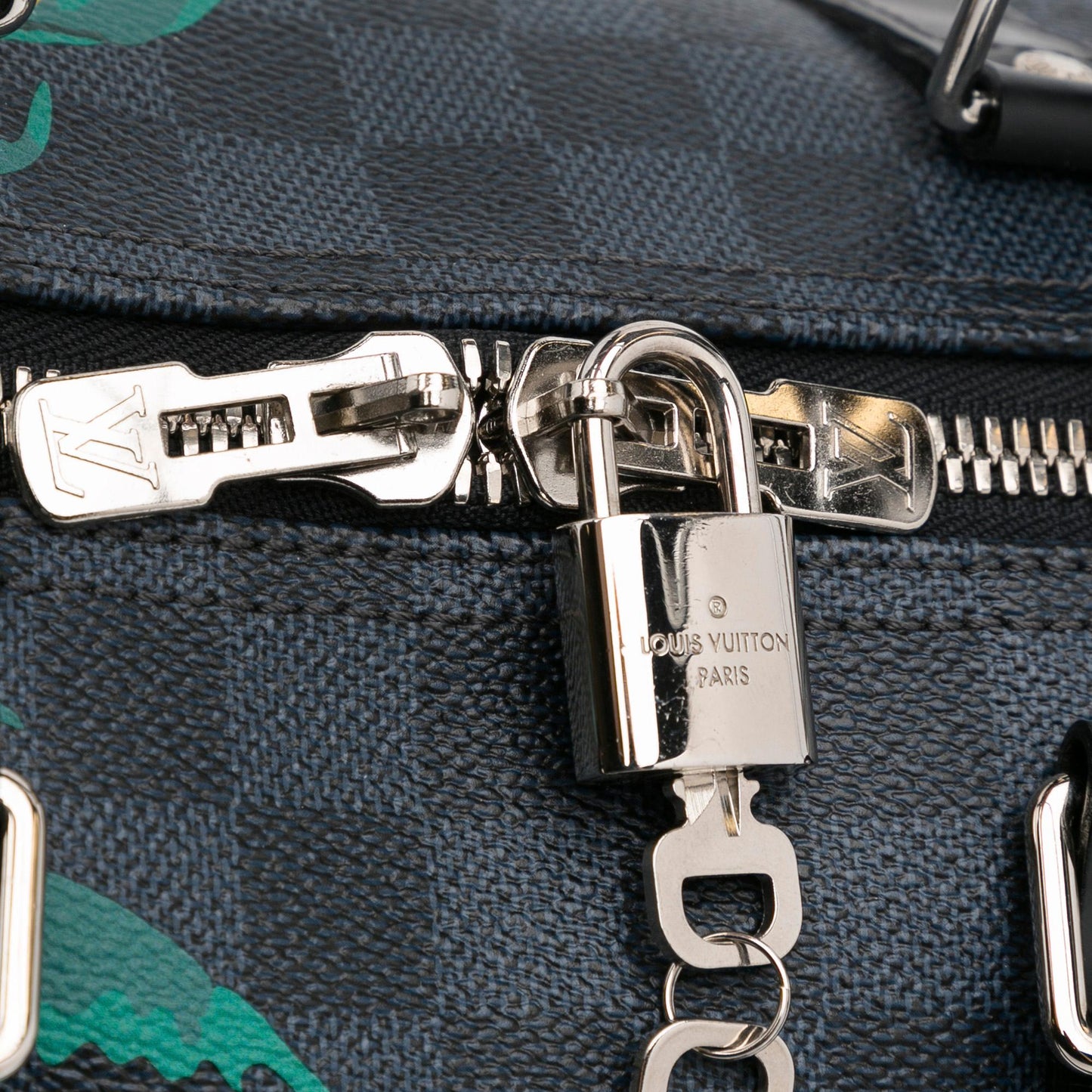 Louis Vuitton Damier Cobalt Jungle Keepall Bandouliere 45 (SHG-2y031t)