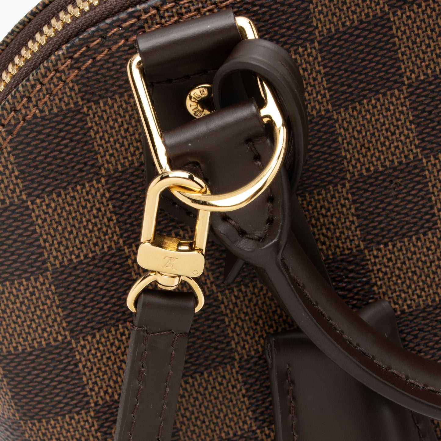 Louis Vuitton Damier Ebene Alma BB Satchel (SHF-ruhRxg)
