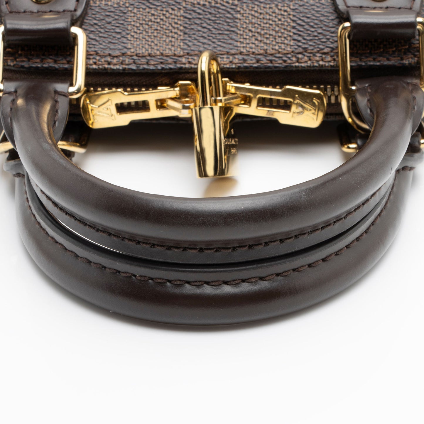 Louis Vuitton Damier Ebene Alma BB Satchel (SHF-MwRhdi)