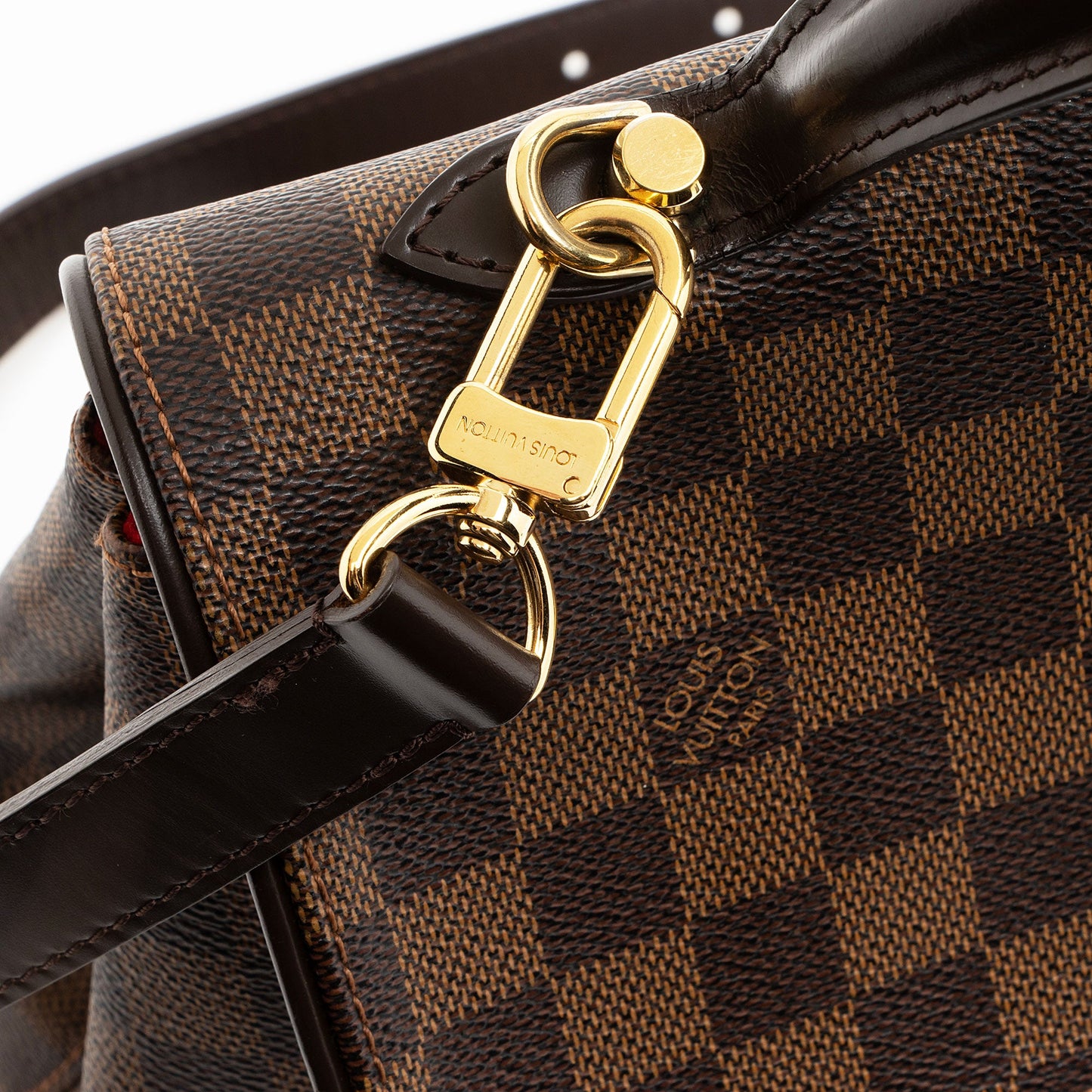 Louis Vuitton Damier Ebene Bergamo MM Satchel (SHF-3XaaKz)