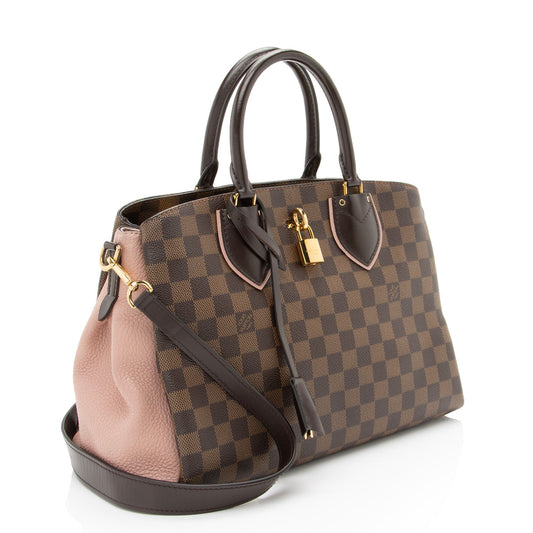 Louis Vuitton Damier Ebene Cuir Taurillon Normandy Satchel