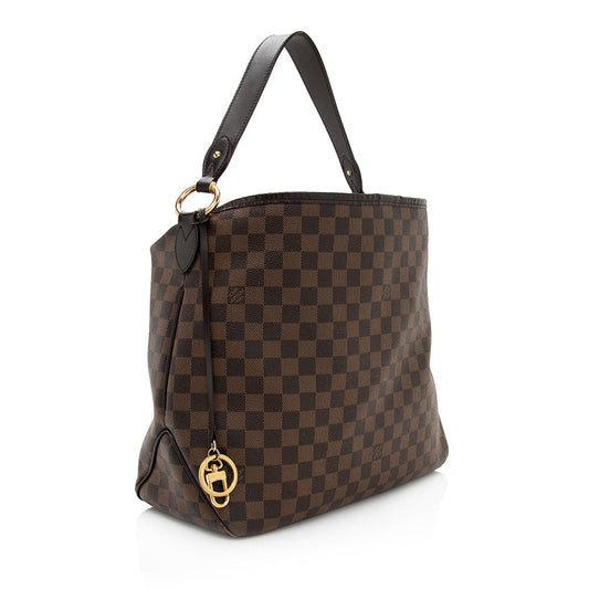 Louis Vuitton Damier Ebene Delightful PM Shoulder Bag (SHF-20483)