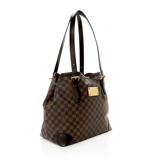 Louis Vuitton Damier Ebene Hampstead GM Tote - (SHF-15485)