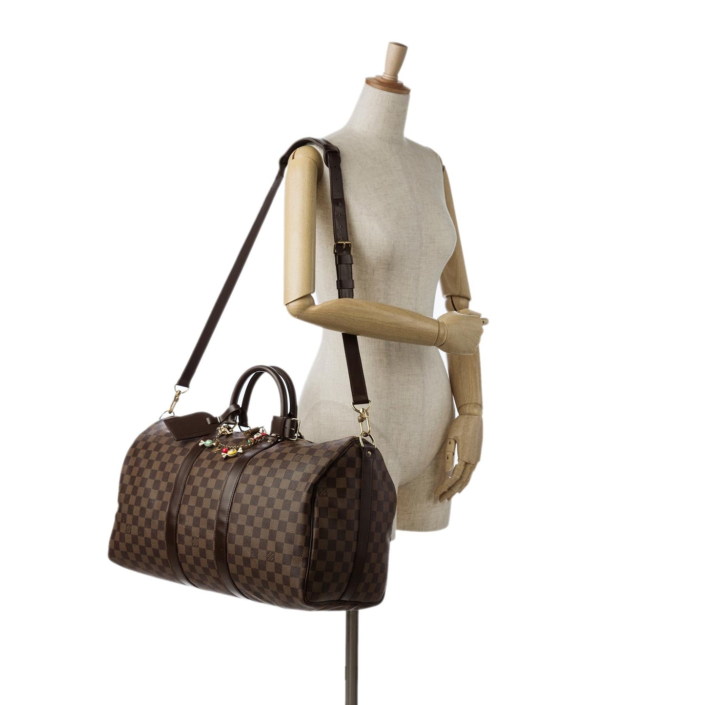 Louis Vuitton Damier Ebene Keepall Bandouliere 50 (SHG-pkT9wf)