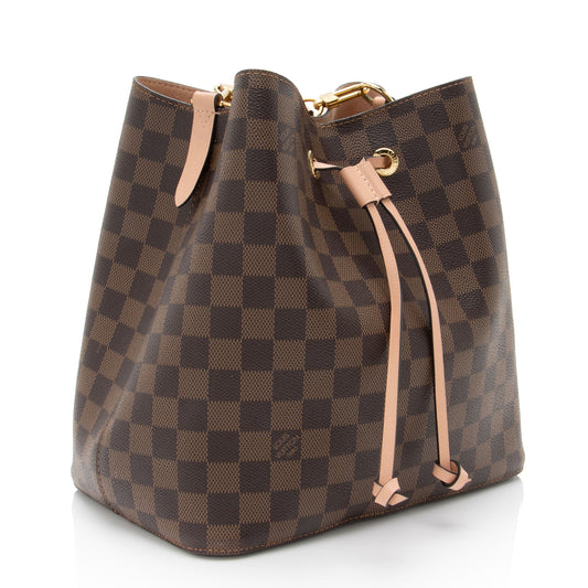 Louis Vuitton Damier Ebene Neonoe Shoulder Bag (SHF-IktZOi)