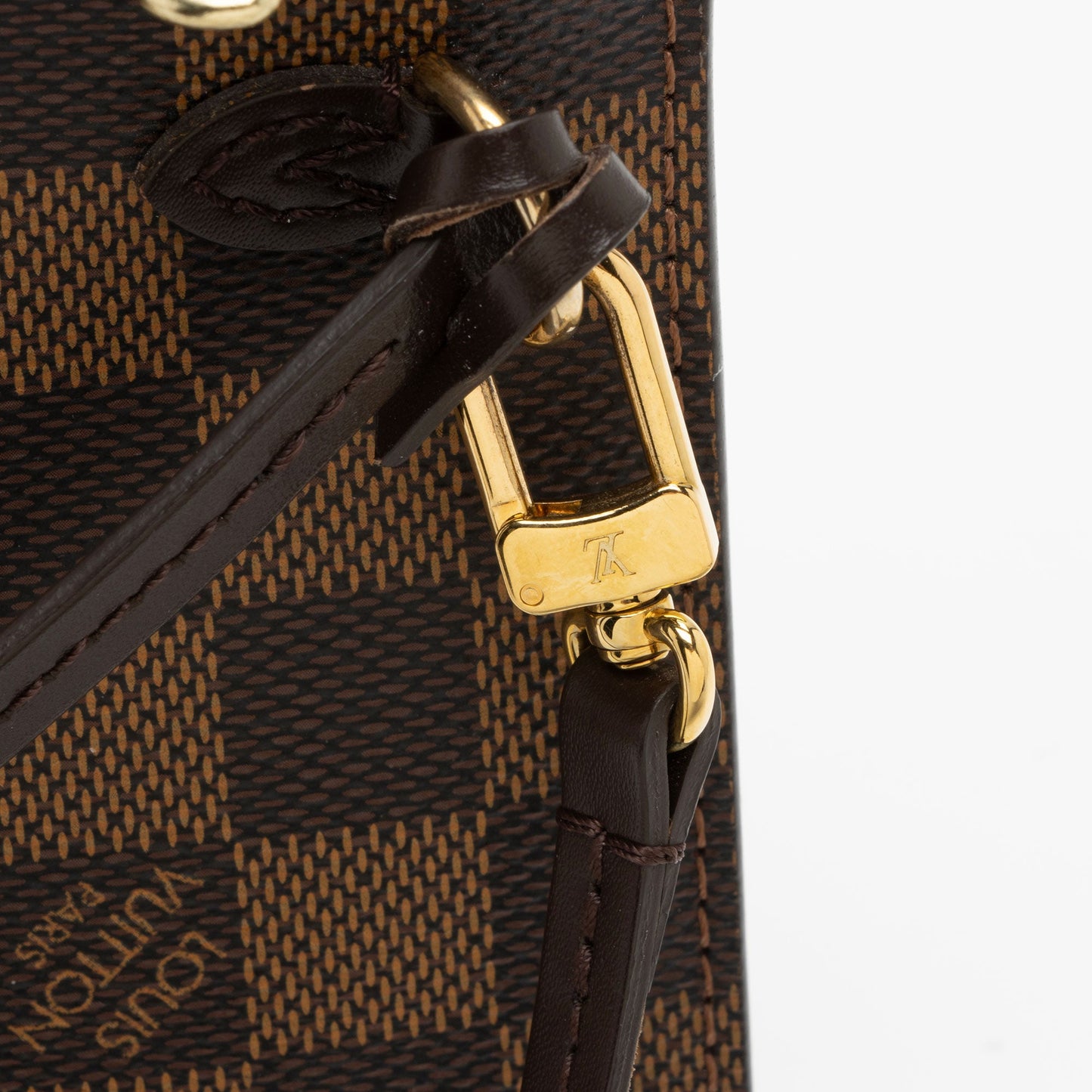 Louis Vuitton Damier Ebene Neverfull MM Pochette (SHF-AjPni9)