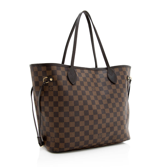 Louis Vuitton Damier Ebene Neverfull MM Tote (SHF-19521)