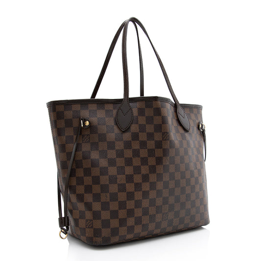 Louis Vuitton Damier Ebene Neverfull MM Tote (SHF-21638)