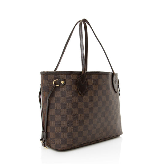 Louis Vuitton Damier Ebene Neverfull PM Tote - (SHF-19822)