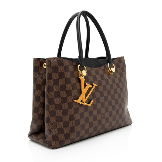 Louis Vuitton Damier Ebene Riverside Tote (SHF-3wS23h)