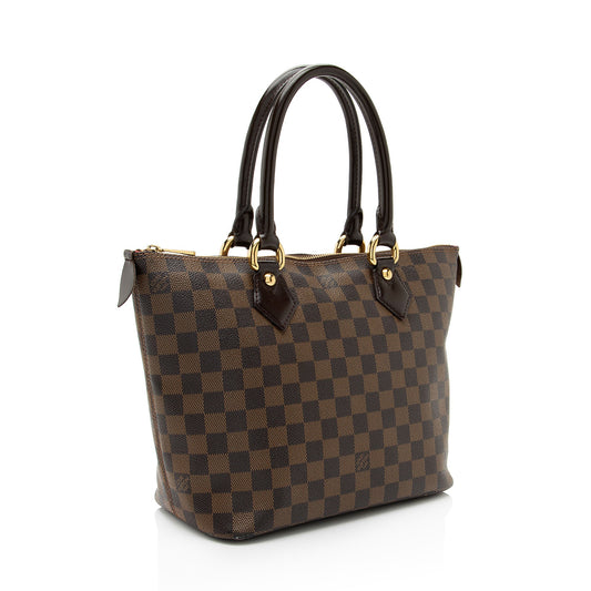 Louis Vuitton Damier Ebene Saleya PM Tote - (SHF-0nBi6m)