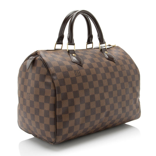 Louis Vuitton Damier Ebene Speedy 30 Satchel (SHF-pVJ7bQ)