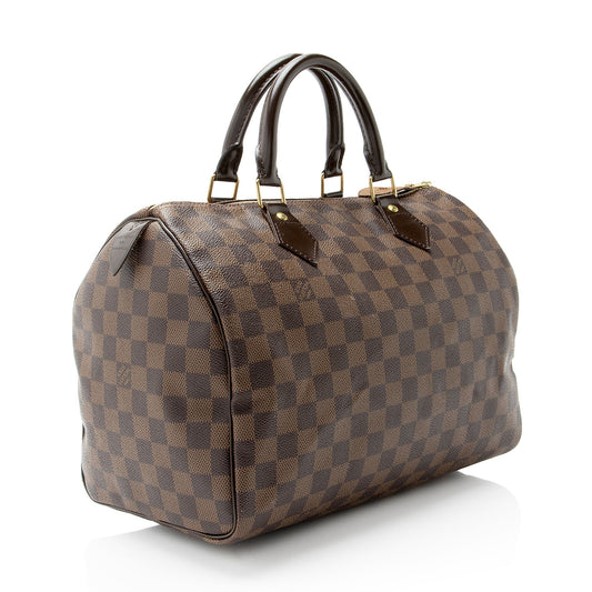 Louis Vuitton Damier Ebene Speedy 30 Satchel