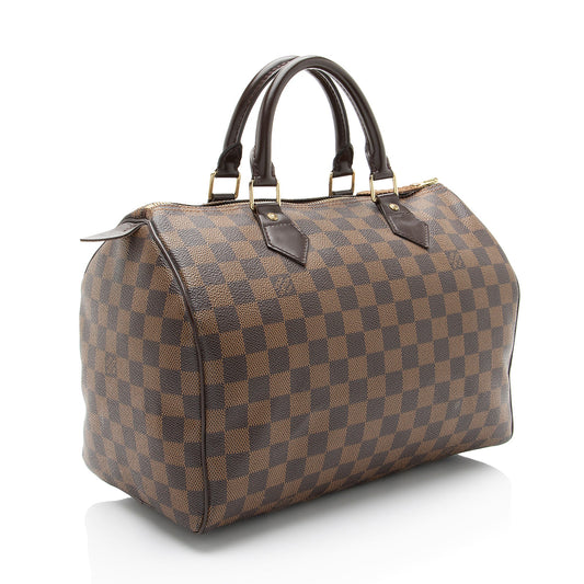 Louis Vuitton Damier Ebene Speedy 30 Satchel