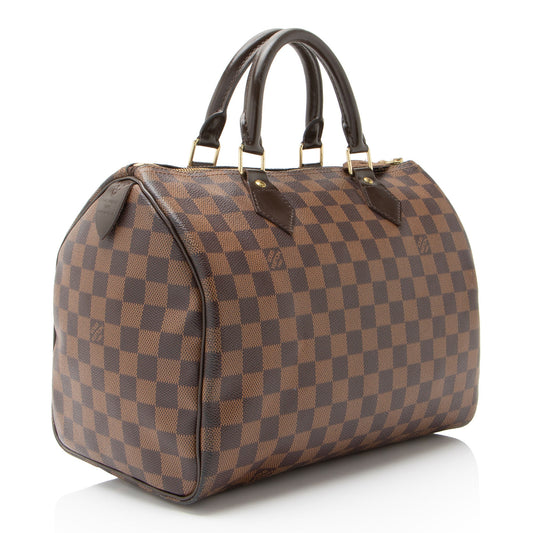 Louis Vuitton Damier Ebene Speedy 30 Satchel