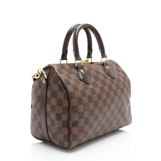 Louis Vuitton Damier Ebene Speedy Bandouliere 25 Satchel (SHF-civ3a7)