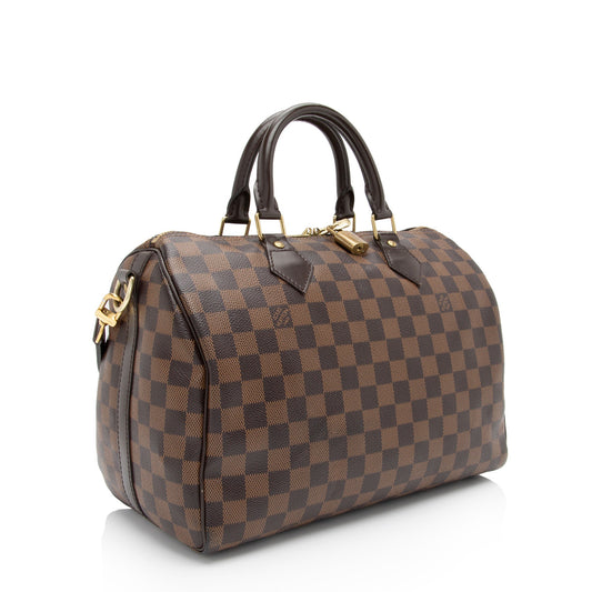 Louis Vuitton Damier Ebene Speedy Bandouliere 30 Satchel (SHF-tRz4ua)