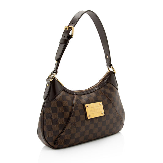 Louis Vuitton Damier Ebene Thames PM Shoulder Bag (SHF-148Iro)