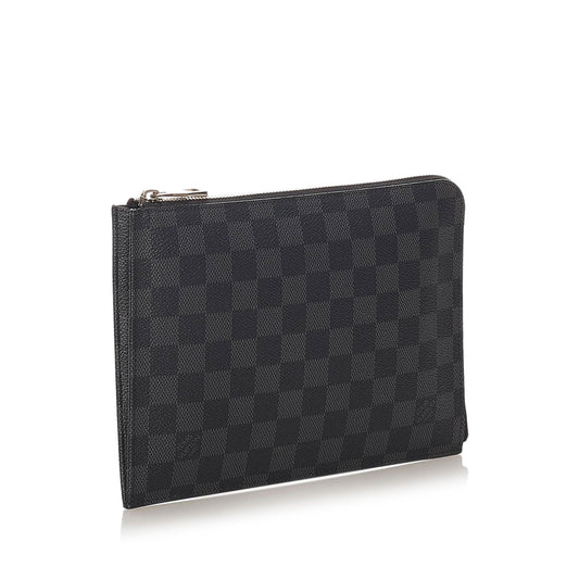 Louis Vuitton Damier Graphite Pochette Jour PM (SHG-37433)