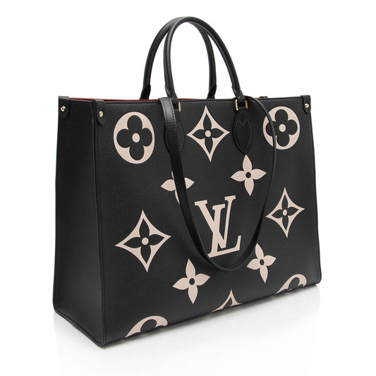 Louis Vuitton Giant Monogram Bicolor Empreinte Onthego GM Tote