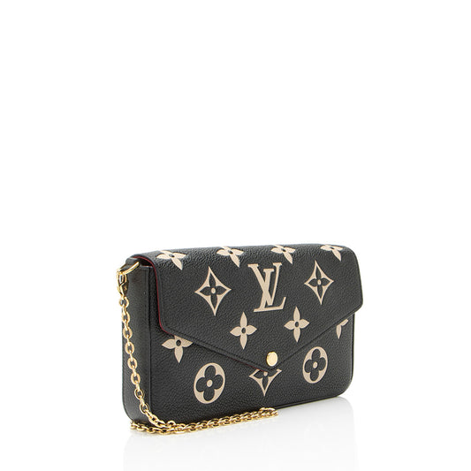 Louis Vuitton Giant Monogram Empreinte Bicolor Felicie Pochette