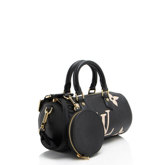 Louis Vuitton Giant Monogram Empreinte Bicolor Papillon BB Satchel