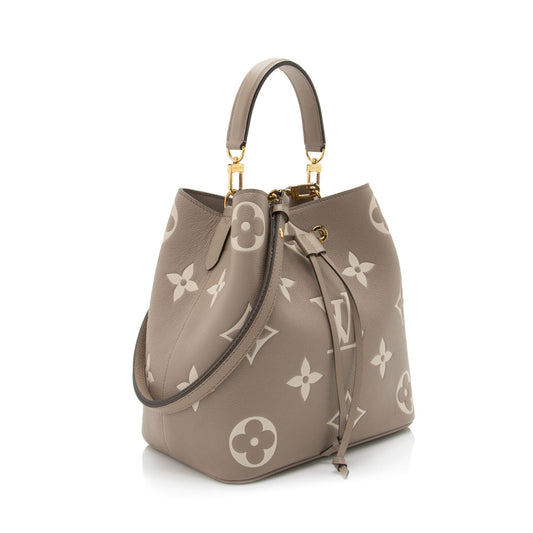 Louis Vuitton Giant Monogram Empreinte Neonoe MM Shoulder Bag (SHF-f7gF7V)