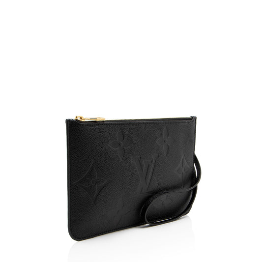 Louis Vuitton Giant Monogram Empreinte Neverfull MM Pochette (SHF-hWk5p3)