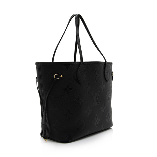 Louis Vuitton Giant Monogram Empreinte Neverfull MM Tote (SHF-gknuRH)