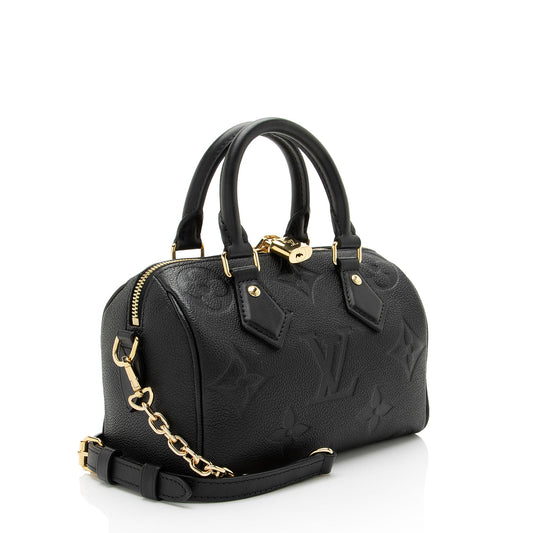 Louis Vuitton Giant Monogram Empreinte Speedy Bandouliere 20 Satchel