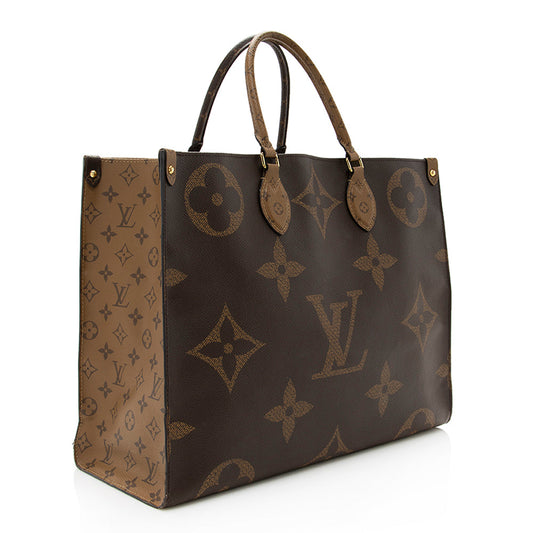 Louis Vuitton Giant Monogram Onthego GM Tote (SHF-19912)