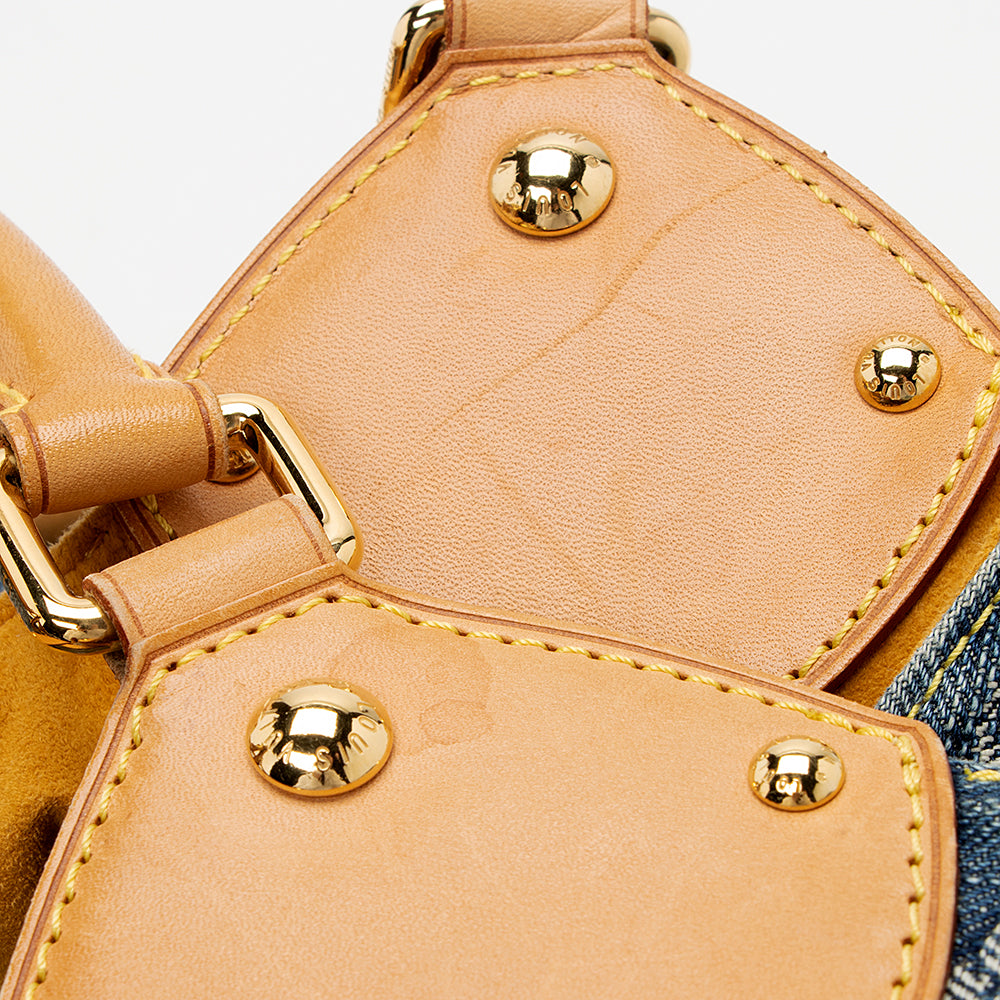 Louis Vuitton Limited Edition Monogram Denim XL Hobo (SHF-19918)