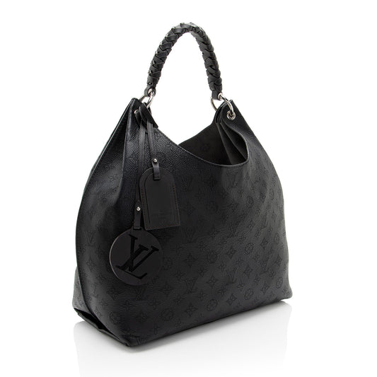 Louis Vuitton Mahina Leather Carmel Hobo
