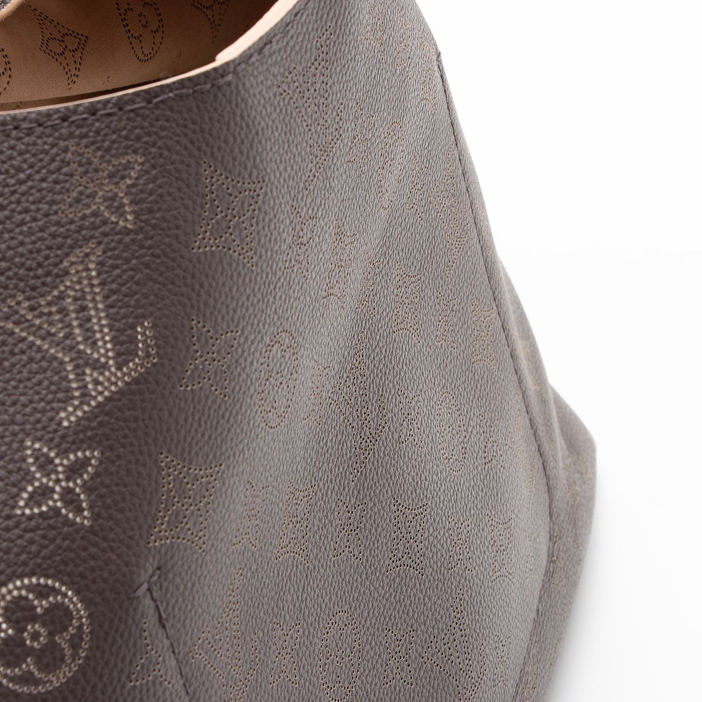 Louis Vuitton Mahina Leather Carmel Hobo