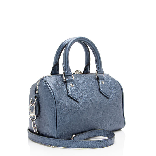 Louis Vuitton Metallic Giant Monogram Empreinte Speedy Bandouliere 20 Satchel