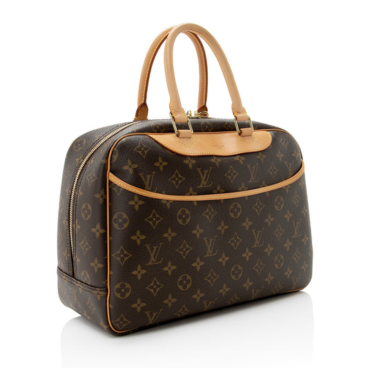 Louis Vuitton Monogram Canvas Deauville Satchel (SHF-22411)