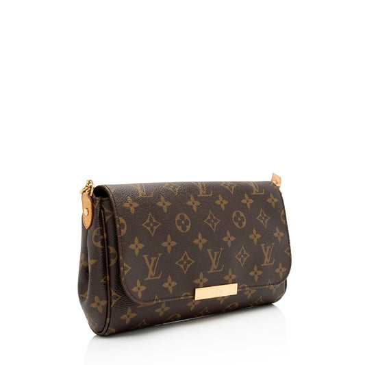 Louis Vuitton Monogram Canvas Favorite MM Shoulder Bag (SHF-4VRVaU)