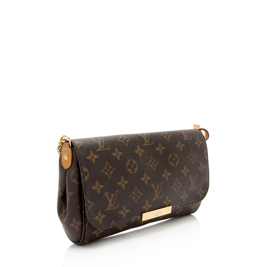 Louis Vuitton Monogram Canvas Favorite MM Shoulder Bag (SHF-wp7pd9)