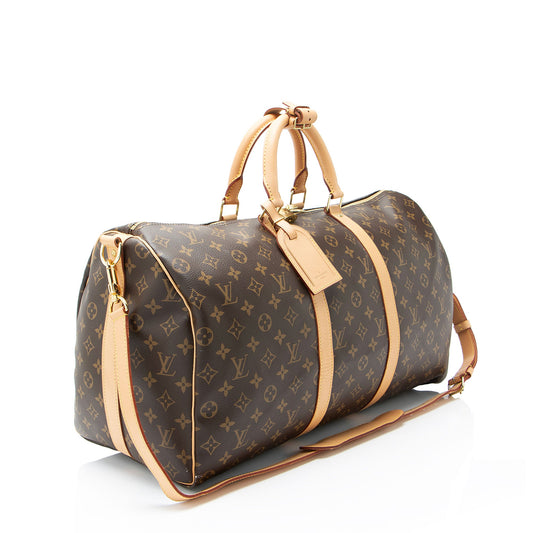 Louis Vuitton Monogram Canvas Keepall Bandouliere 50 Duffle