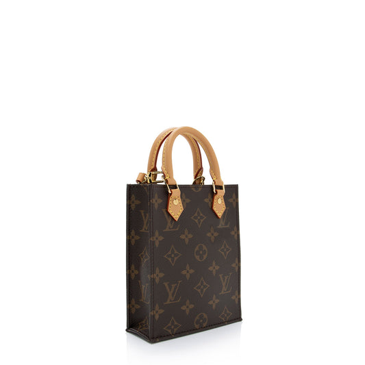 Louis Vuitton Monogram Canvas Petit Sac Plat Shoulder Bag (SHF-Vkwlcf)