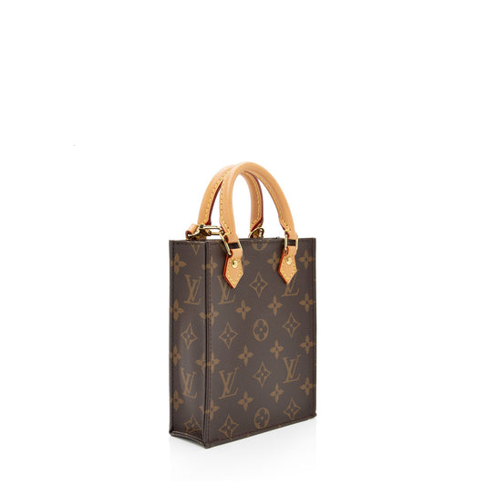 Louis Vuitton Monogram Canvas Petit Sac Plat Shoulder Bag (SHF-XKuDno)